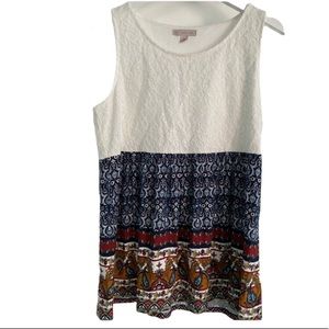 Dressbarn women cute sleeveless top medium